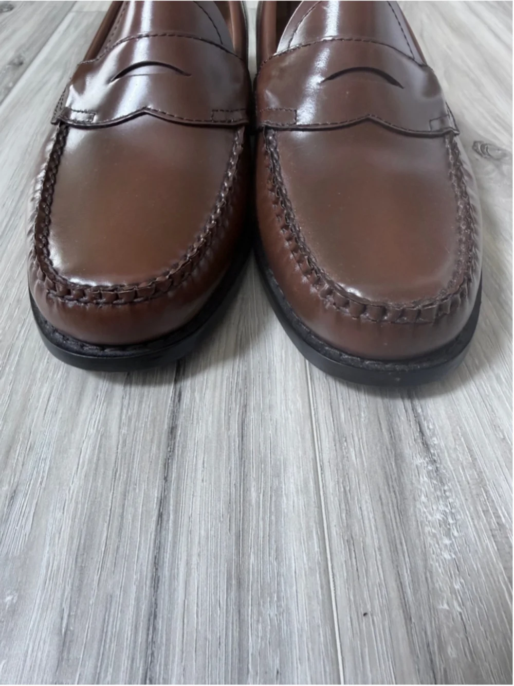 G.H. Bass Weejuns Logan Penny Loafers Men’s 8 EE Brown Leather Dress Shoes